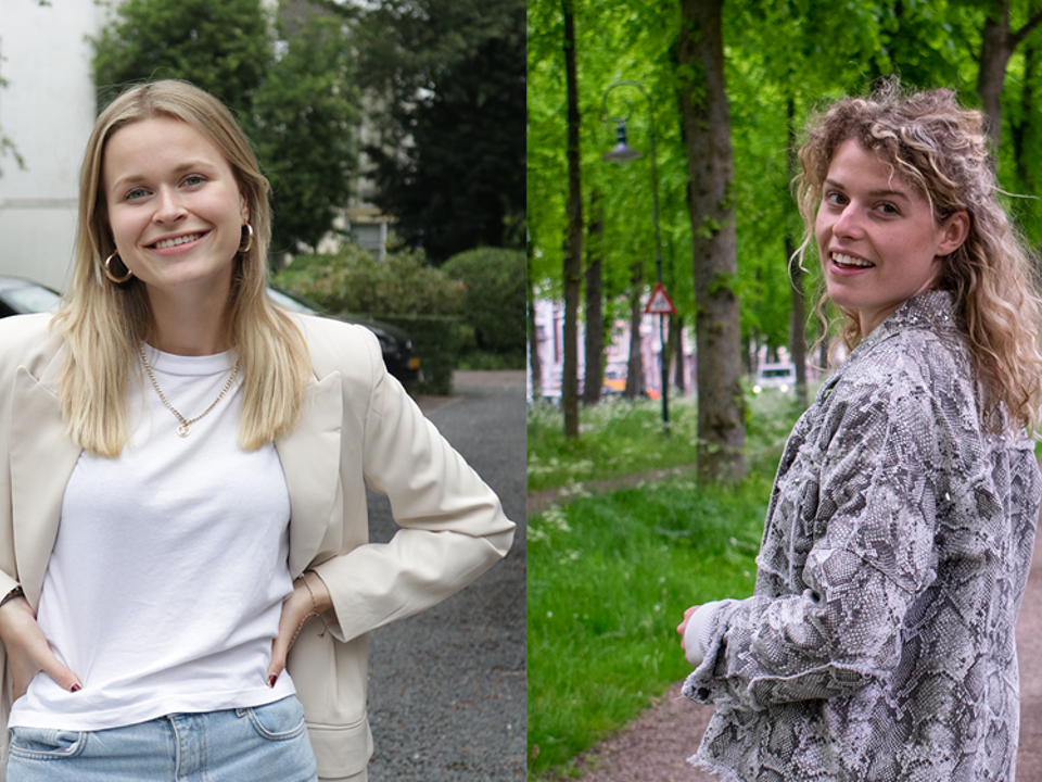 SUSA-studenten Suzan Hofsink en Jaimy Matser
