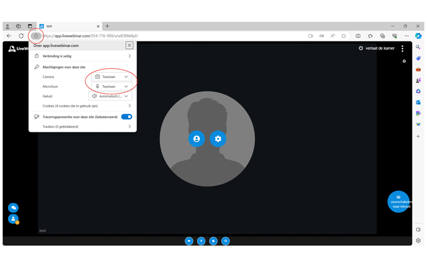 Werkcollege Livewebinar Uitleg Camera Toegang Edge
