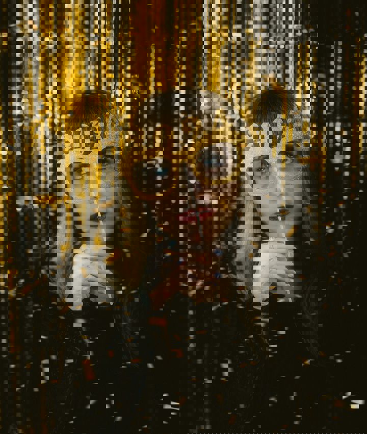 Vrouw Met 2024 Bril Op