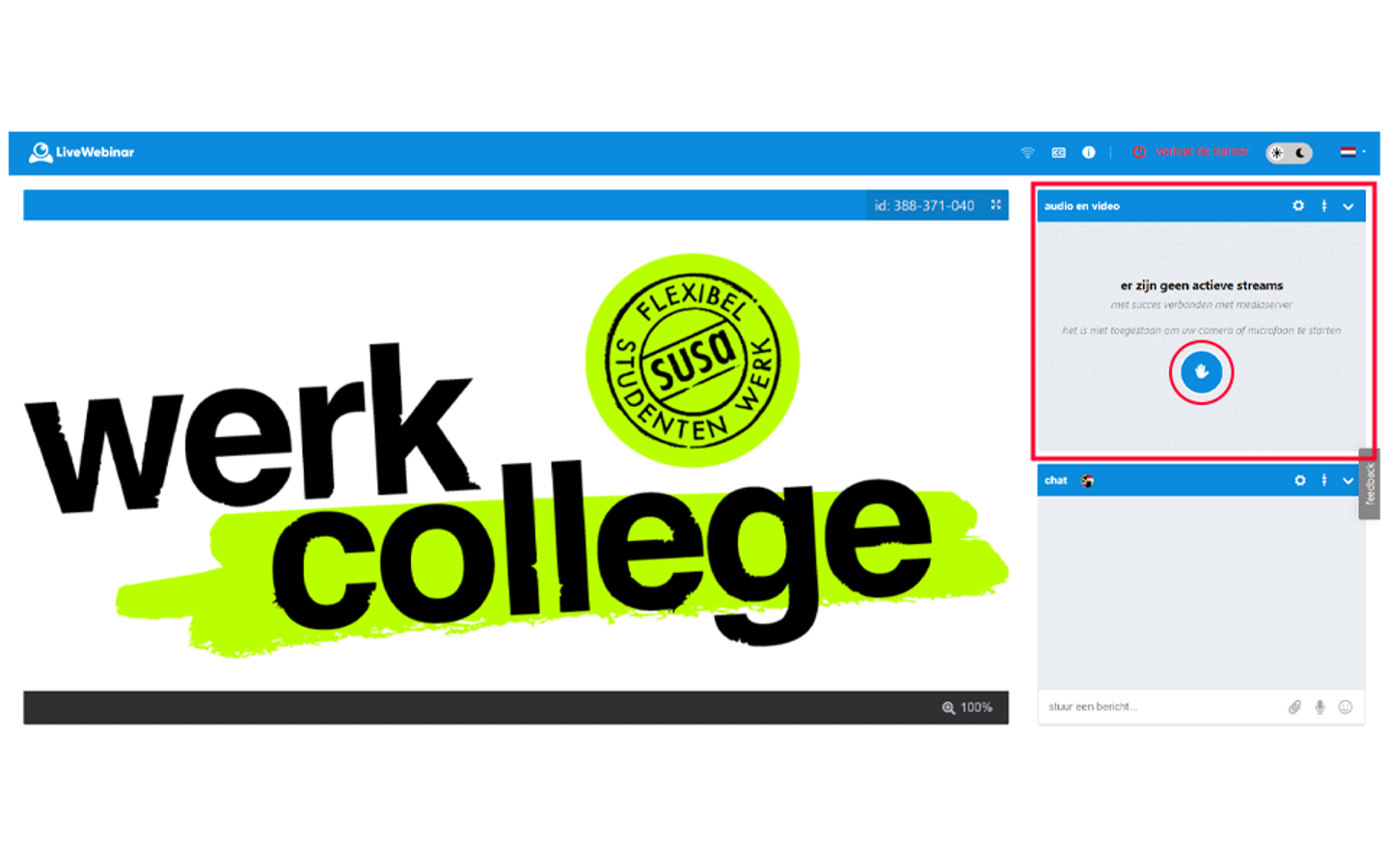 Werkcollege Livewebinar Uitleg Handje Opsteken